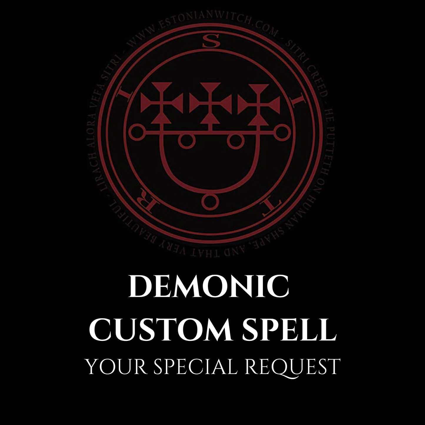 Custom Spell Personalized Demonic Magick Ritual